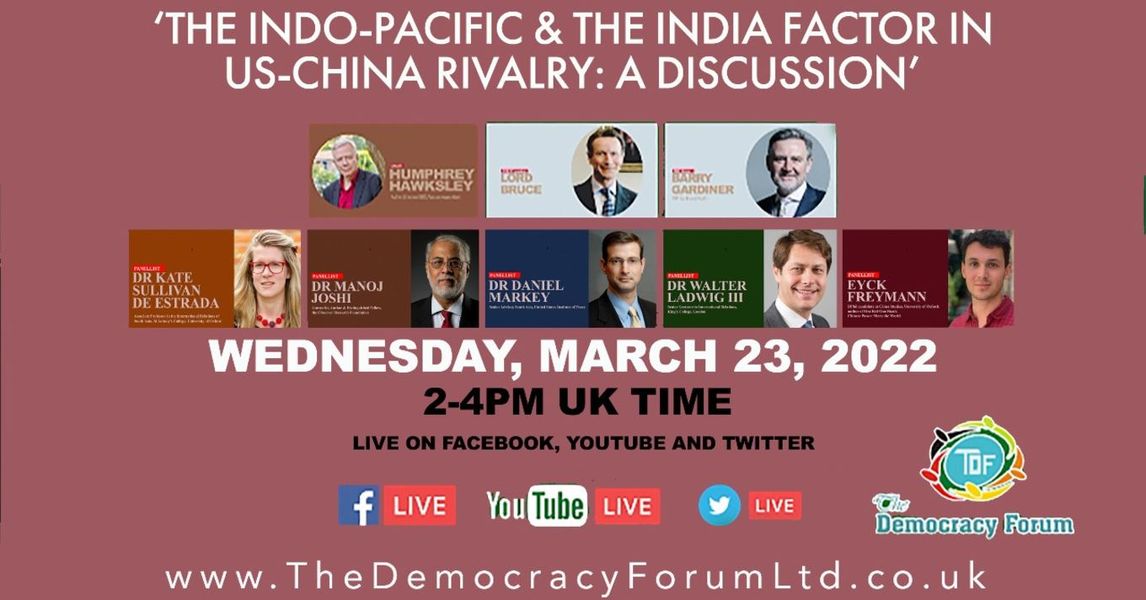 You are currently viewing The Indo-Pacific & the India factor in US-China rivalry: A discussion